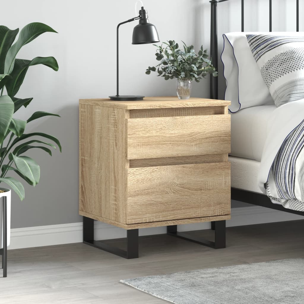 Bedside Cabinets 2 Pcs 40X35X50 Cm Engineered Wood