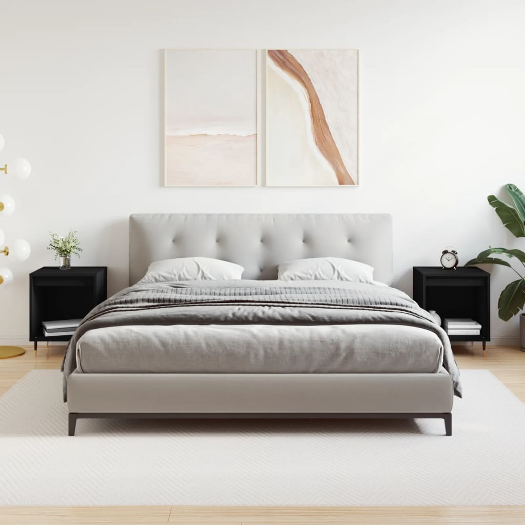 Bedside Cabinets 2 Pcs 40X35X50 Cm Engineered Wood