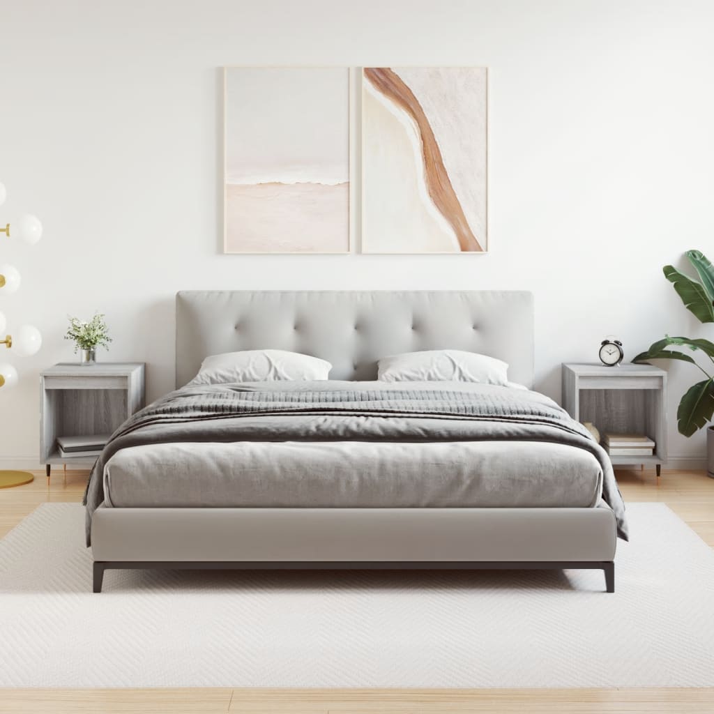 Bedside Cabinets 2 Pcs 40X35X50 Cm Engineered Wood