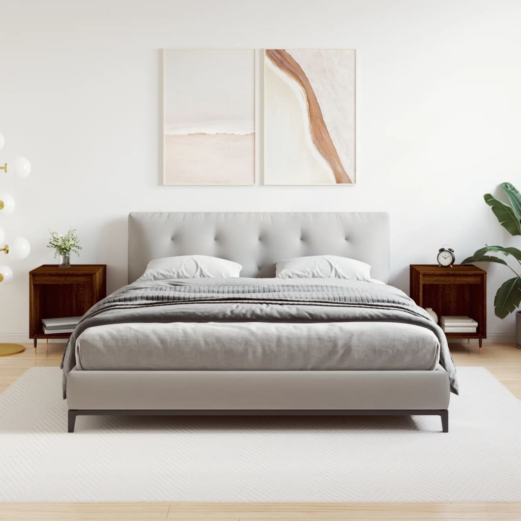 Bedside Cabinets 2 Pcs 40X35X50 Cm Engineered Wood