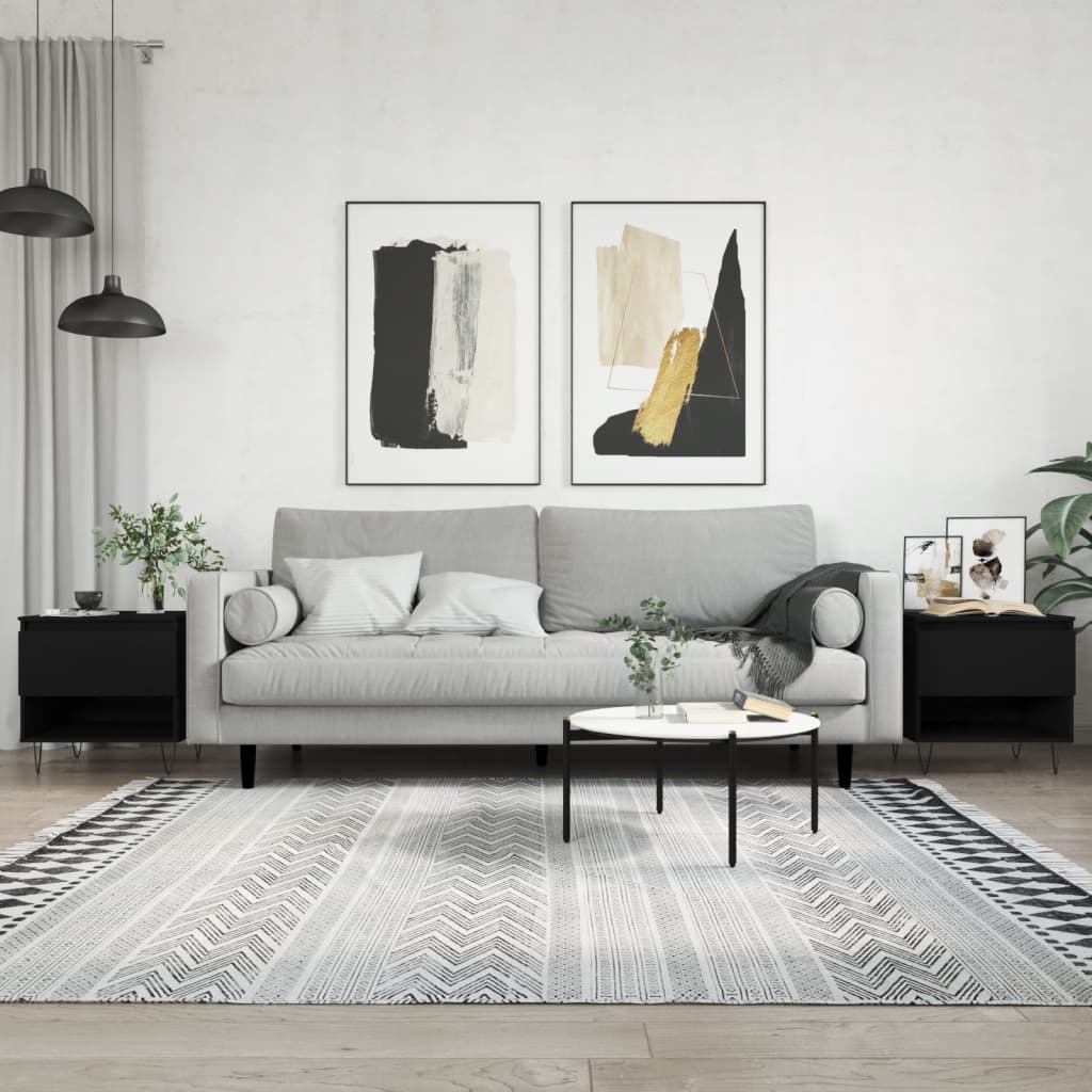 Coffee Tables 2 Pcs 50X46X50 Cm Engineered Wood