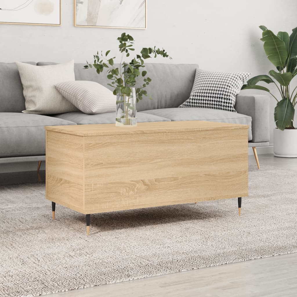 Coffee Table 90X44.5X45 Cm Engineered Wood