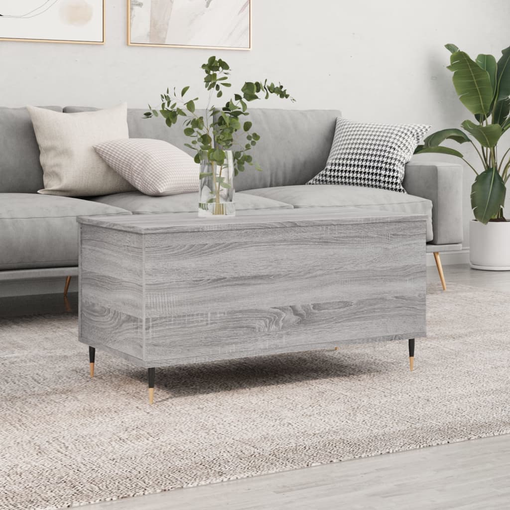 Coffee Table 90X44.5X45 Cm Engineered Wood