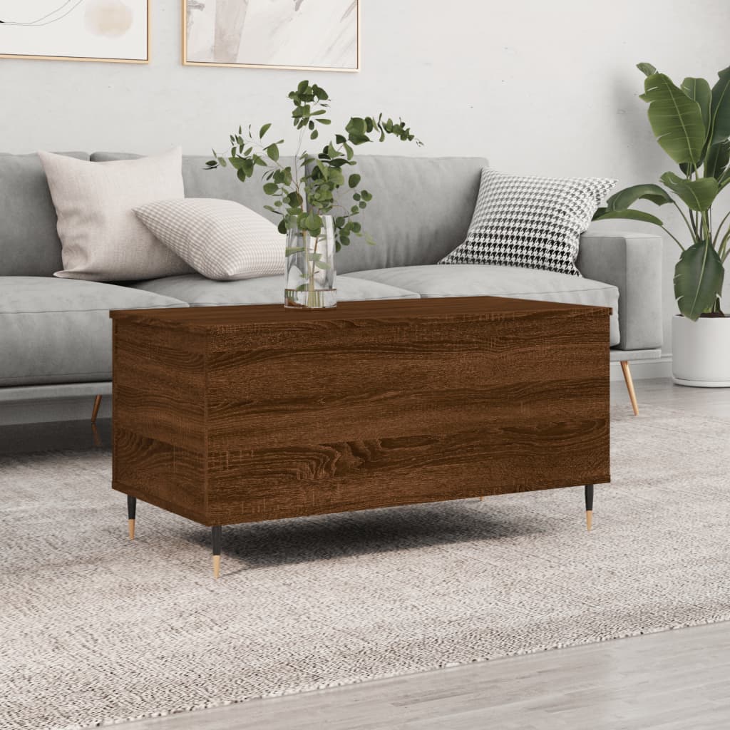 Coffee Table 90X44.5X45 Cm Engineered Wood