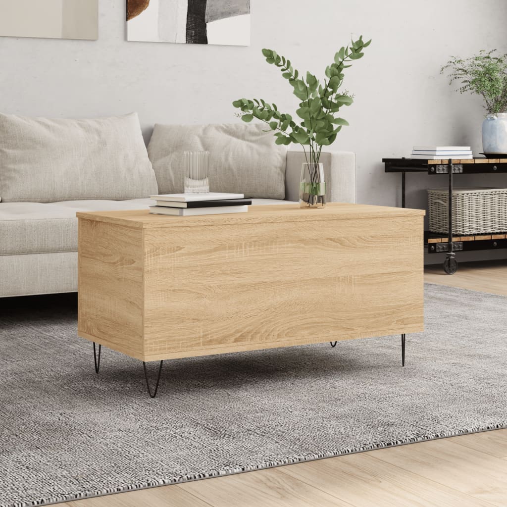 Coffee Table 90X44.5X45 Cm Engineered Wood