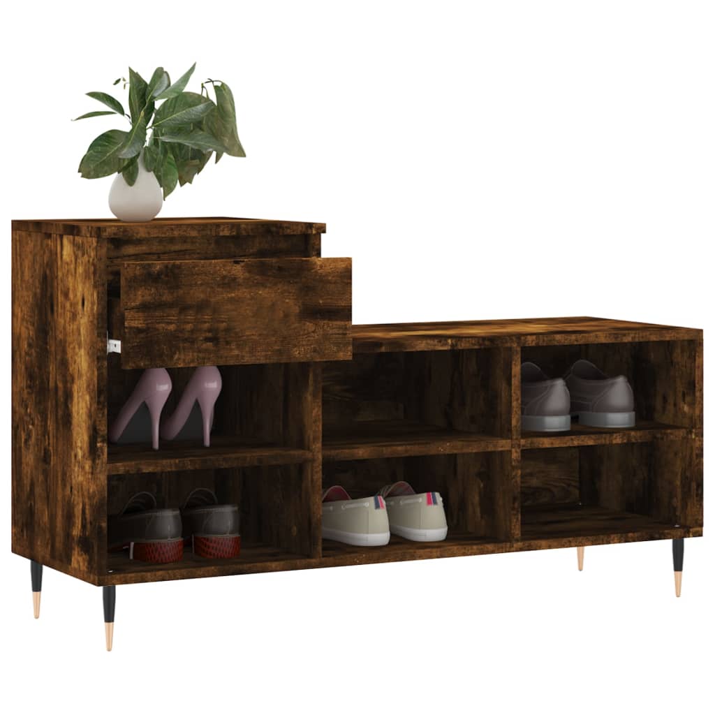 Shoe Cabinet 102X36X60 Cm Engineered Wood