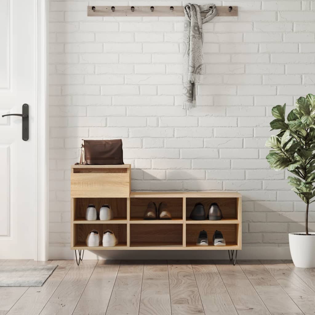 Shoe Cabinet 102X36X60 Cm Engineered Wood
