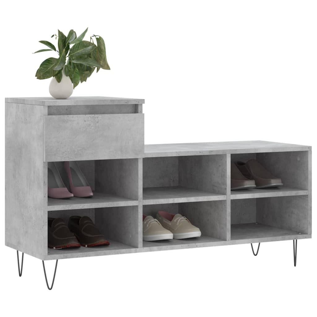 Shoe Cabinet 102X36X60 Cm Engineered Wood