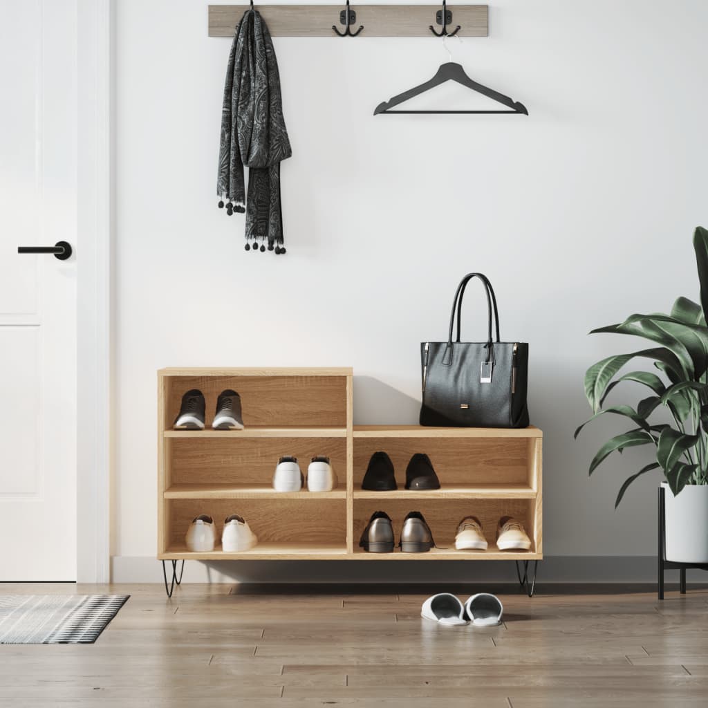 Shoe Cabinet 102X36X60 Cm Engineered Wood