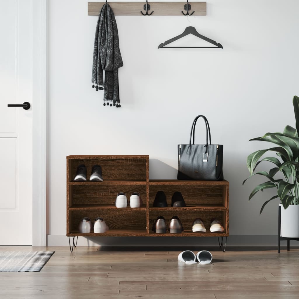 Shoe Cabinet 102X36X60 Cm Engineered Wood