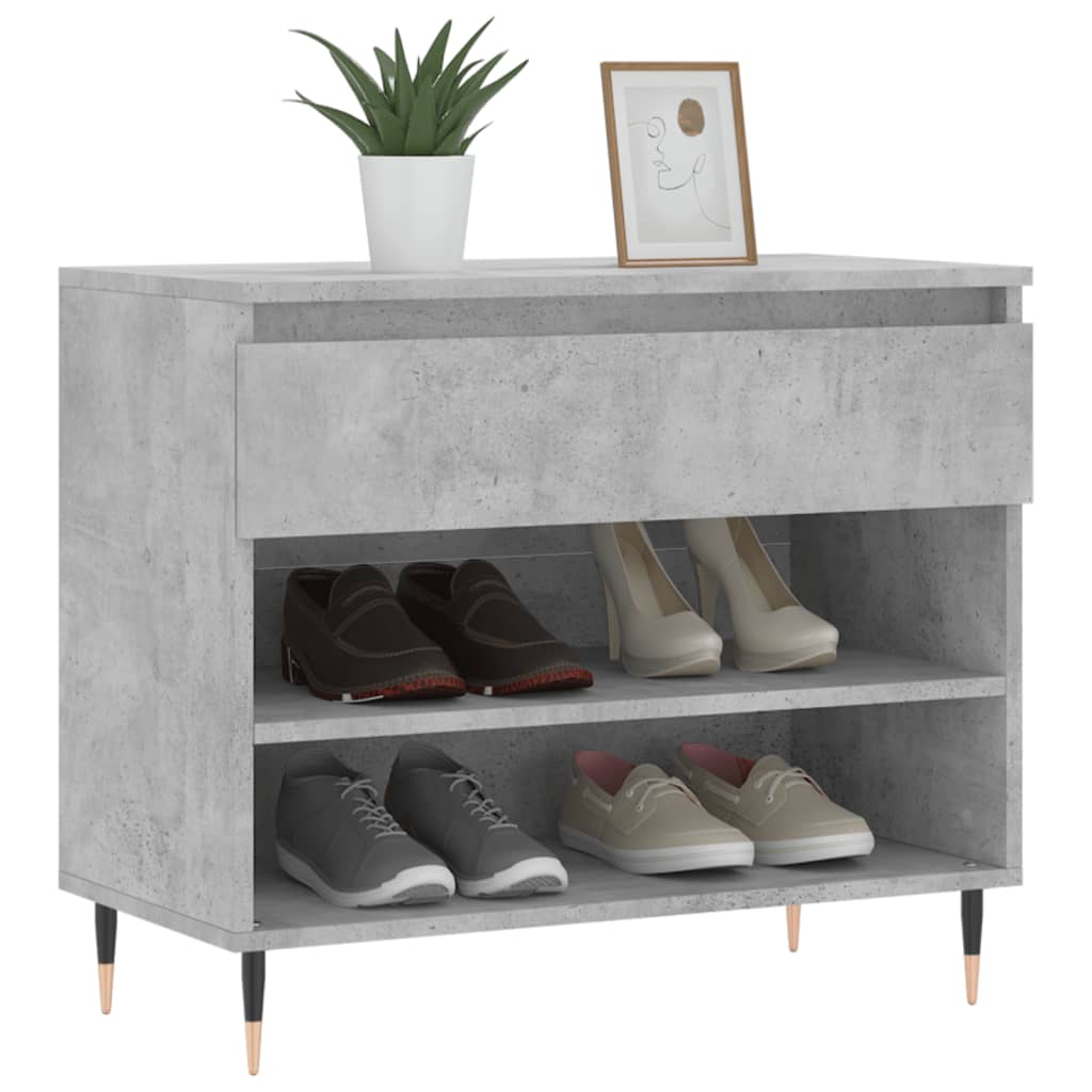 Shoe Cabinet 70X36X60 Cm Engineered Wood
