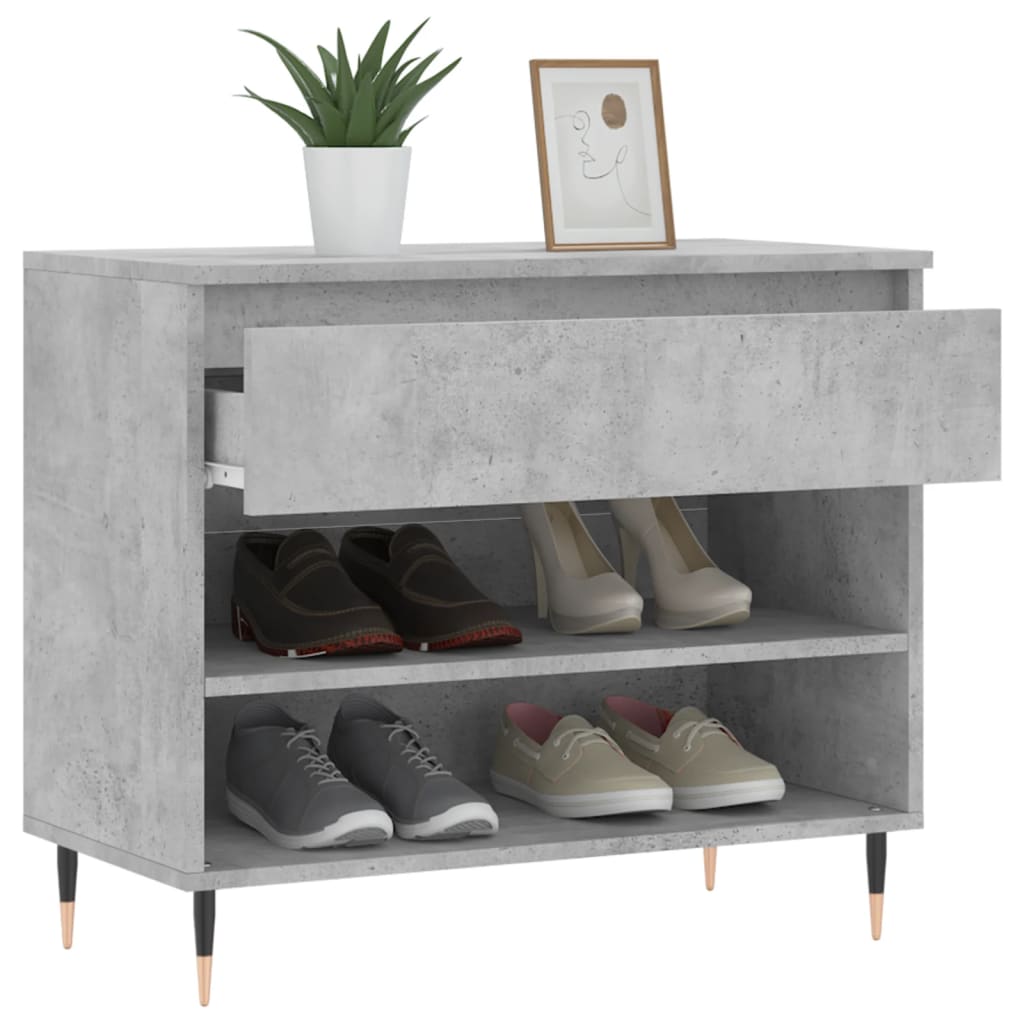 Shoe Cabinet 70X36X60 Cm Engineered Wood