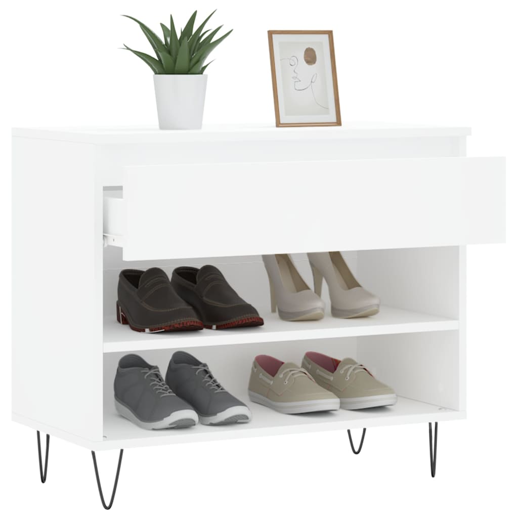 Shoe Cabinet 70X36X60 Cm Engineered Wood