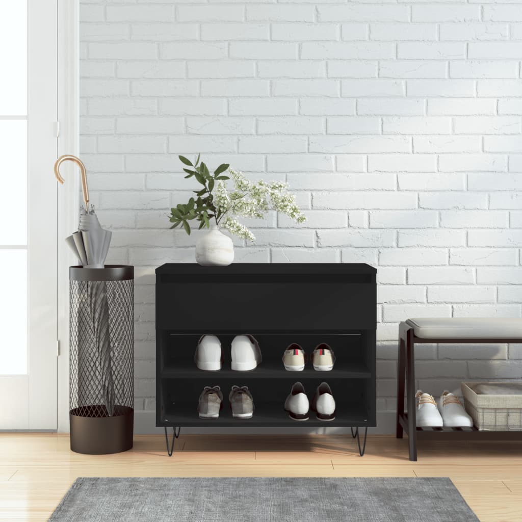 Shoe Cabinet 70X36X60 Cm Engineered Wood