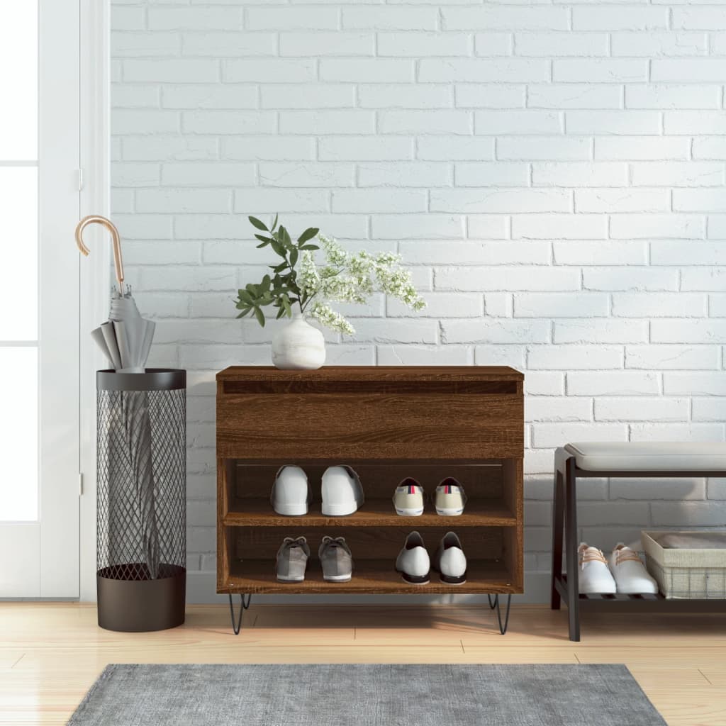 Shoe Cabinet 70X36X60 Cm Engineered Wood