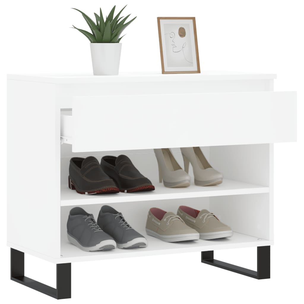 Shoe Cabinet 70X36X60 Cm Engineered Wood