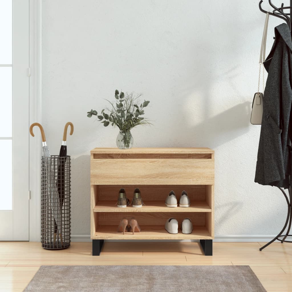 Shoe Cabinet 70X36X60 Cm Engineered Wood
