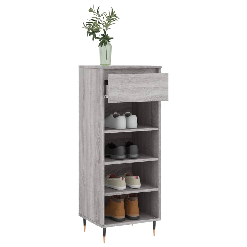 Shoe Cabinet 40X36X105 Cm Engineered Wood