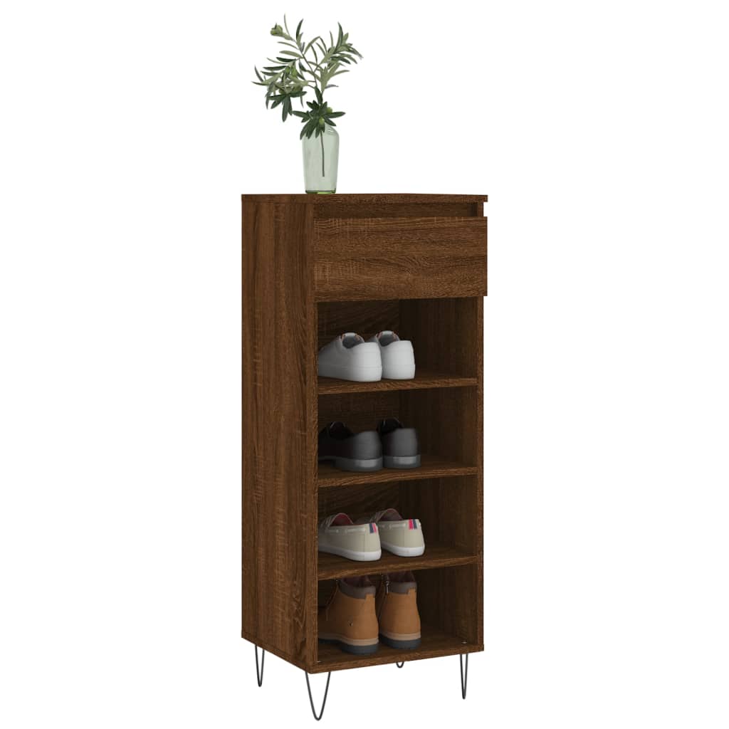 Shoe Cabinet 40X36X105 Cm Engineered Wood