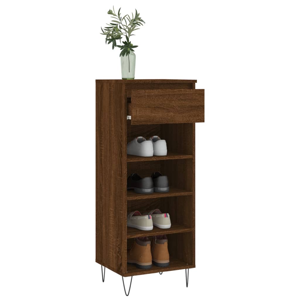 Shoe Cabinet 40X36X105 Cm Engineered Wood