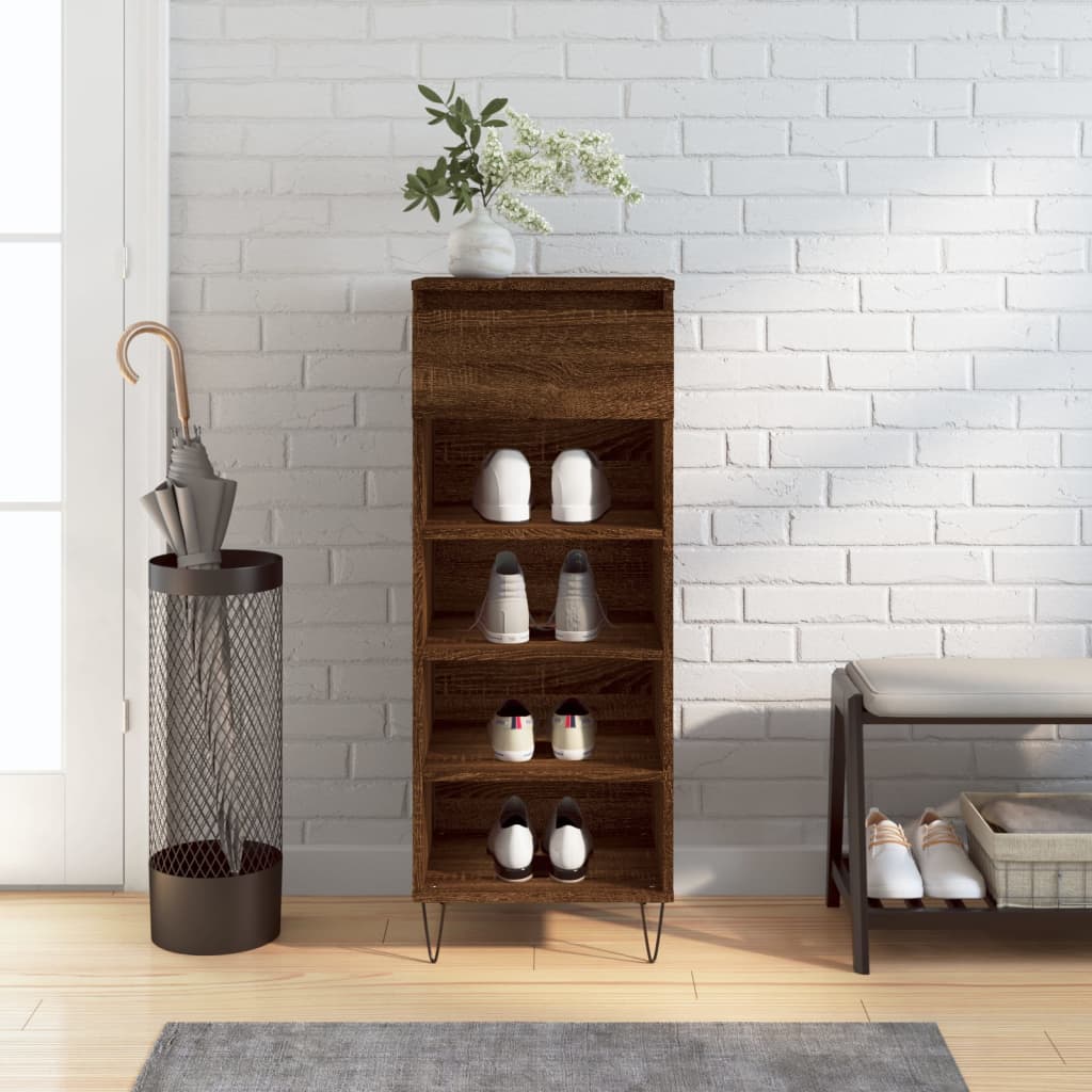 Shoe Cabinet 40X36X105 Cm Engineered Wood