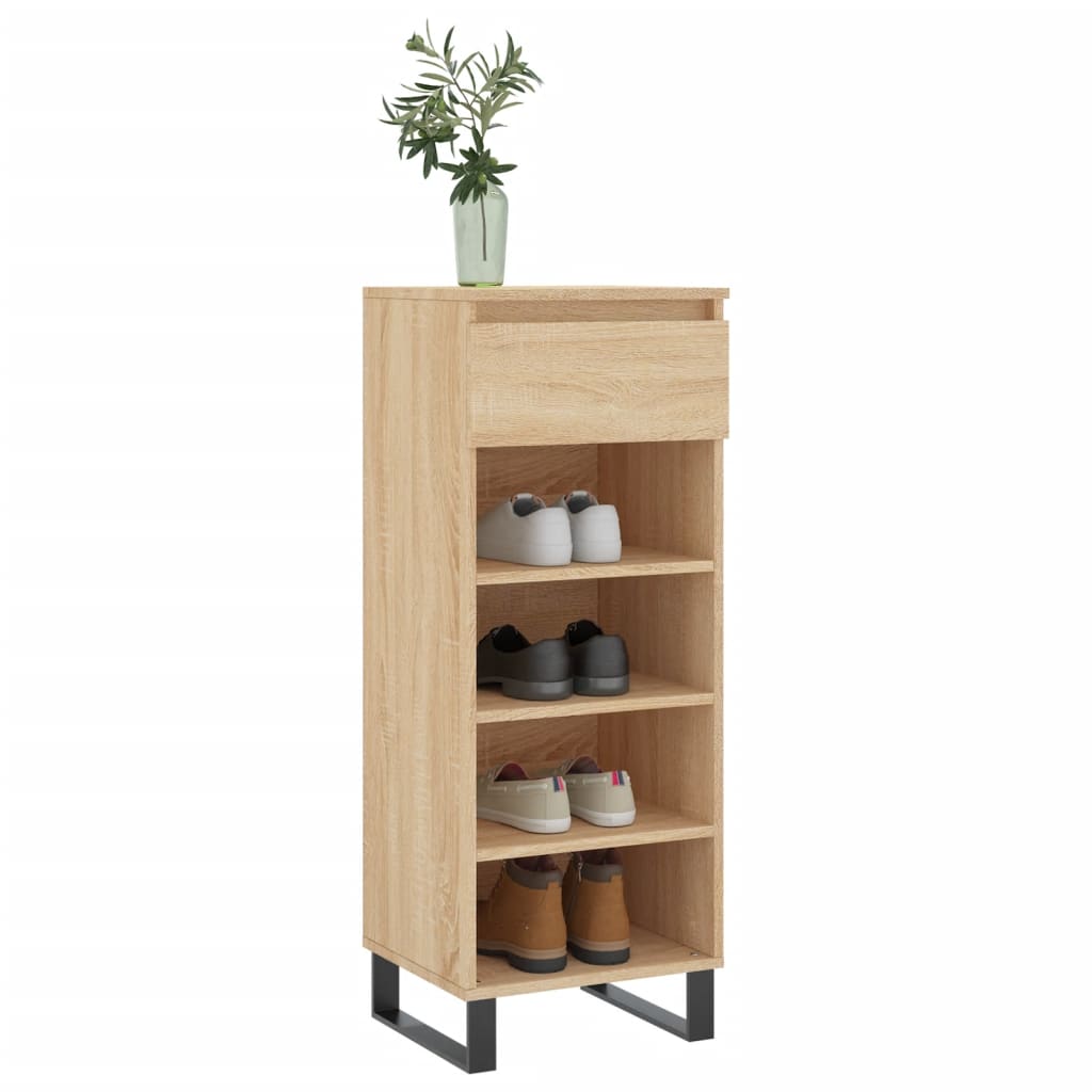 Shoe Cabinet 40X36X105 Cm Engineered Wood