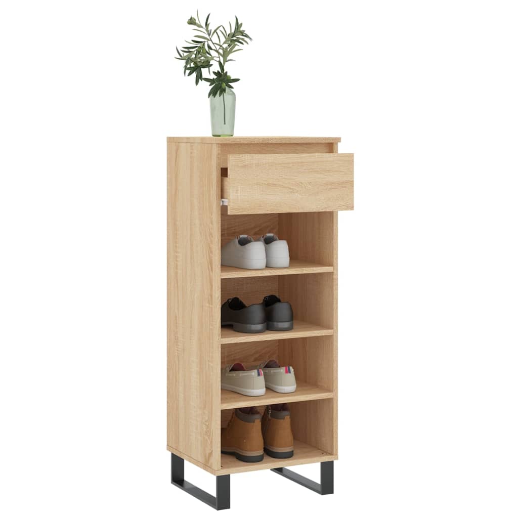 Shoe Cabinet 40X36X105 Cm Engineered Wood