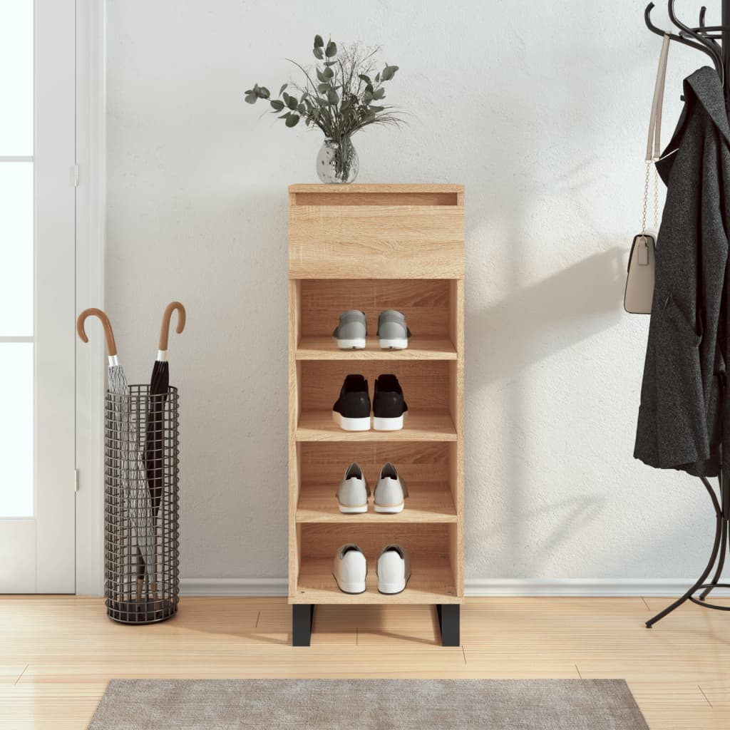 Shoe Cabinet 40X36X105 Cm Engineered Wood