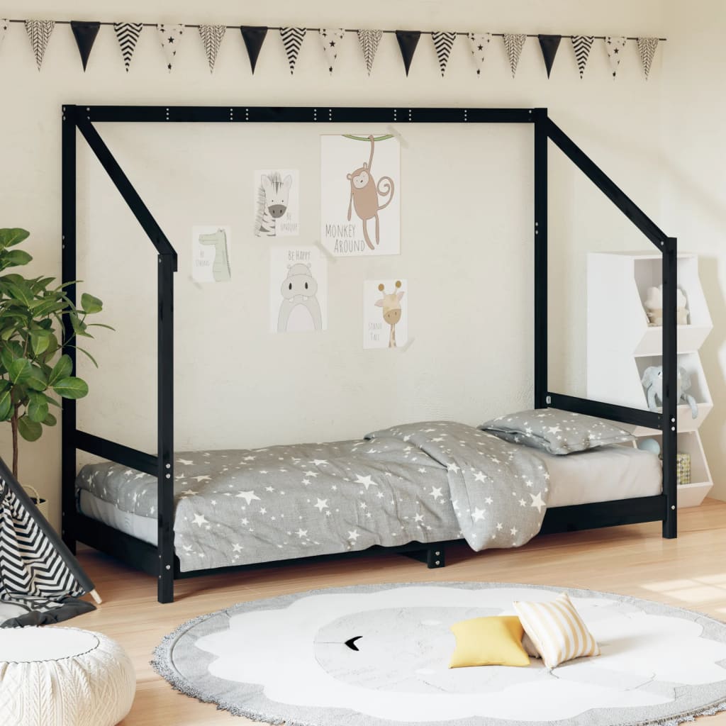 Kids Bed Frame Solid Wood Pine