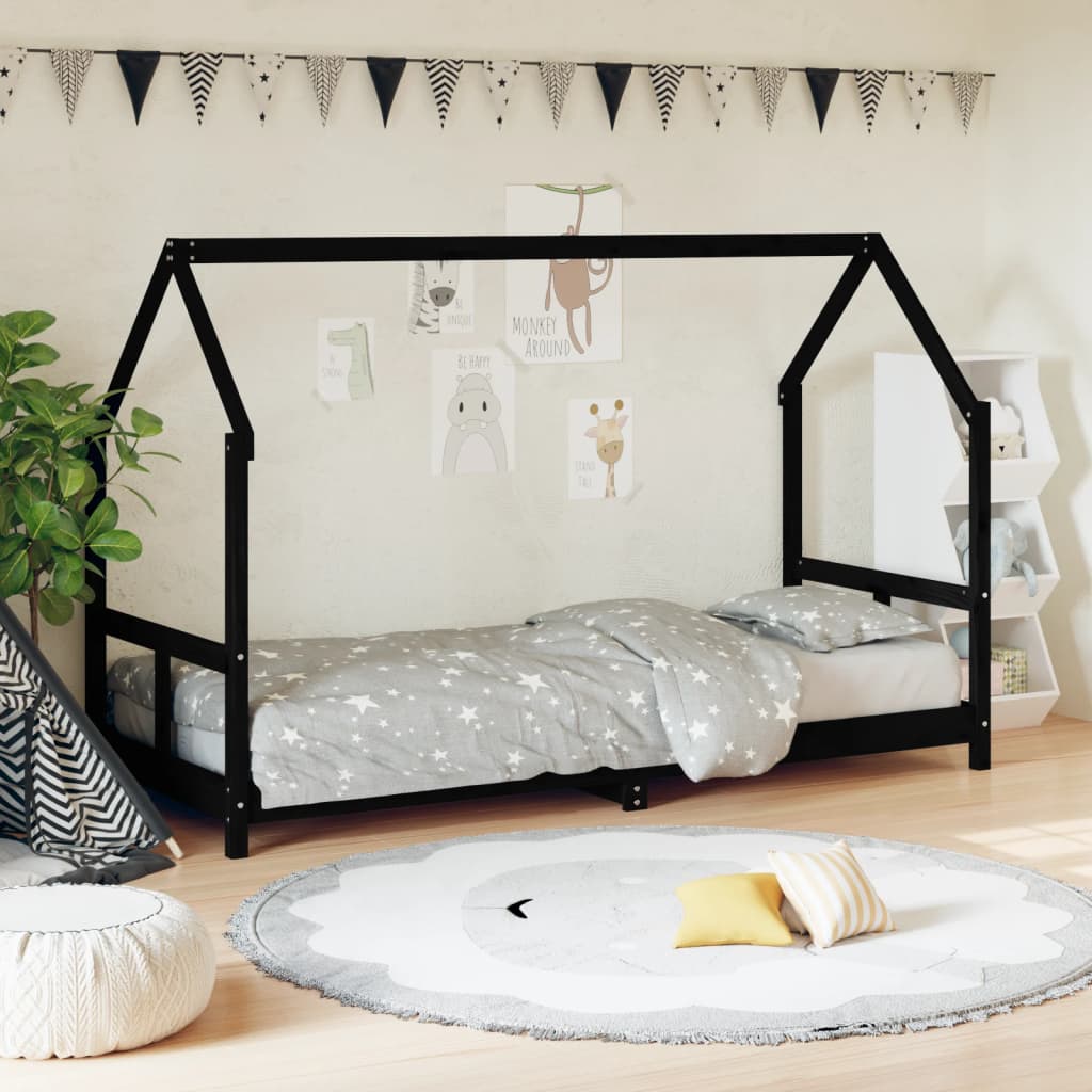 Kids Bed Frame Solid Wood Pine