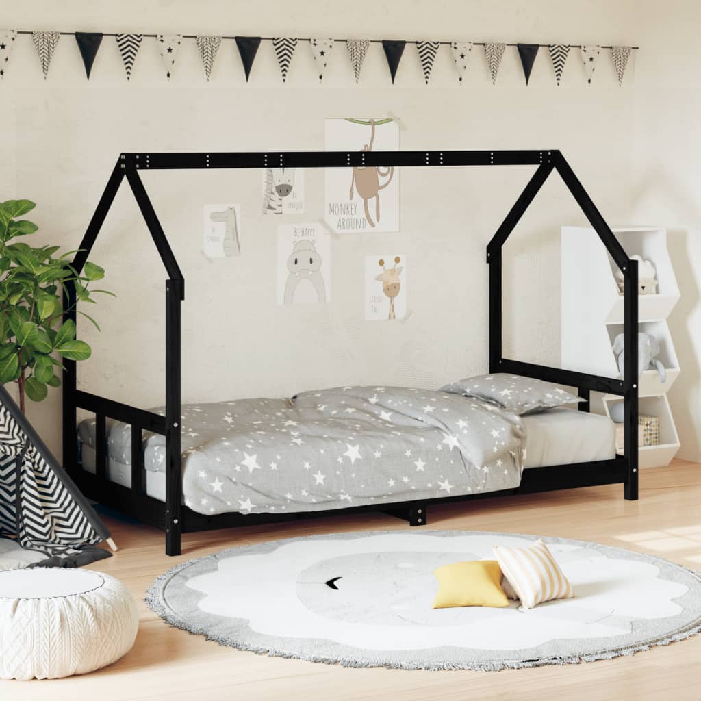 Kids Bed Frame Solid Wood Pine
