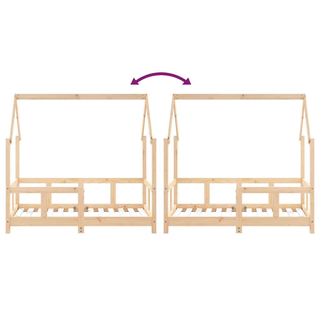 Kids Bed Frame Solid Wood Pine