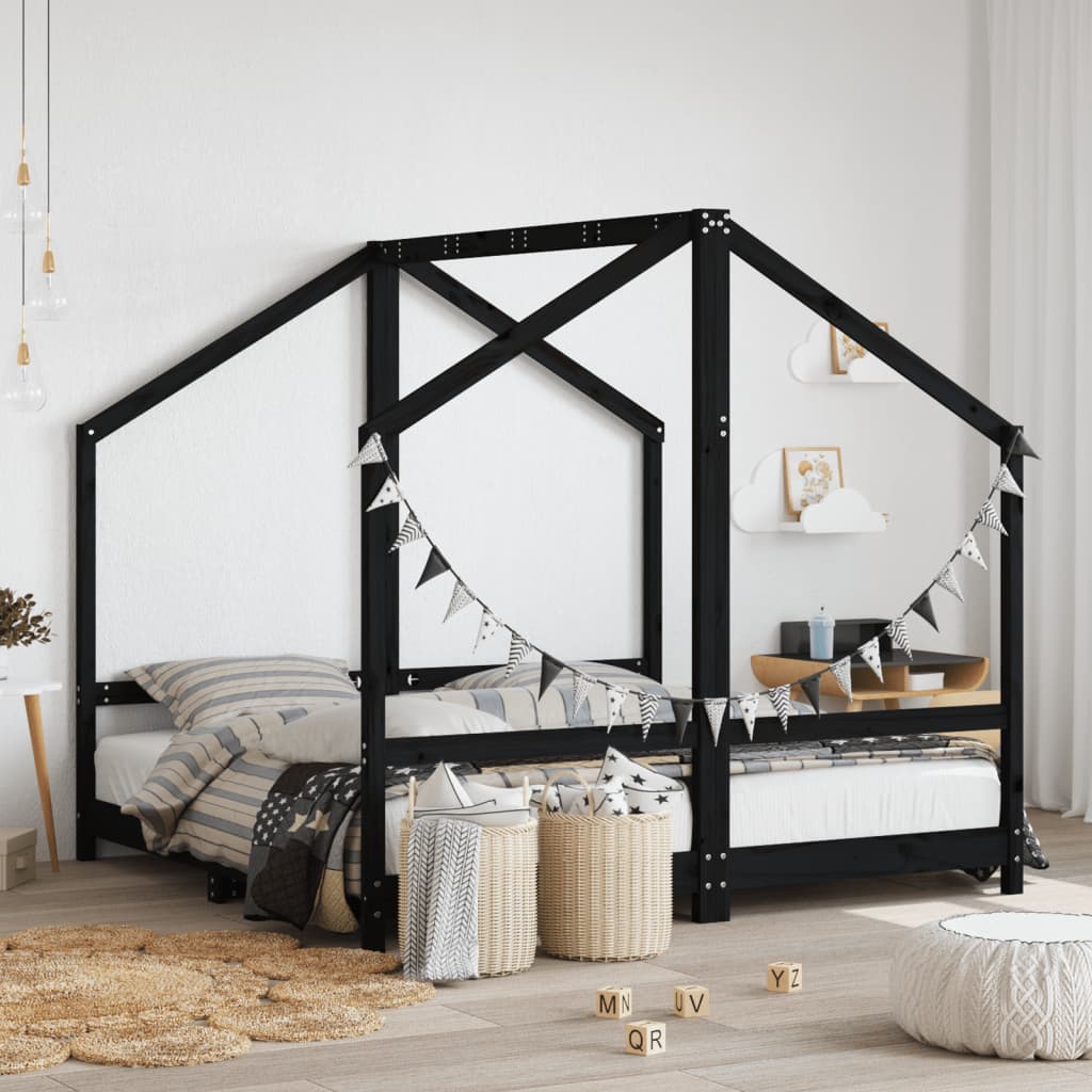 Kids Bed Frame Solid Wood Pine