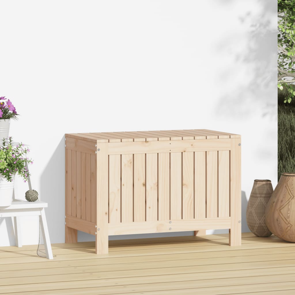 Garden Storage Box 76X42.5X54 Cm Solid Wood Pine