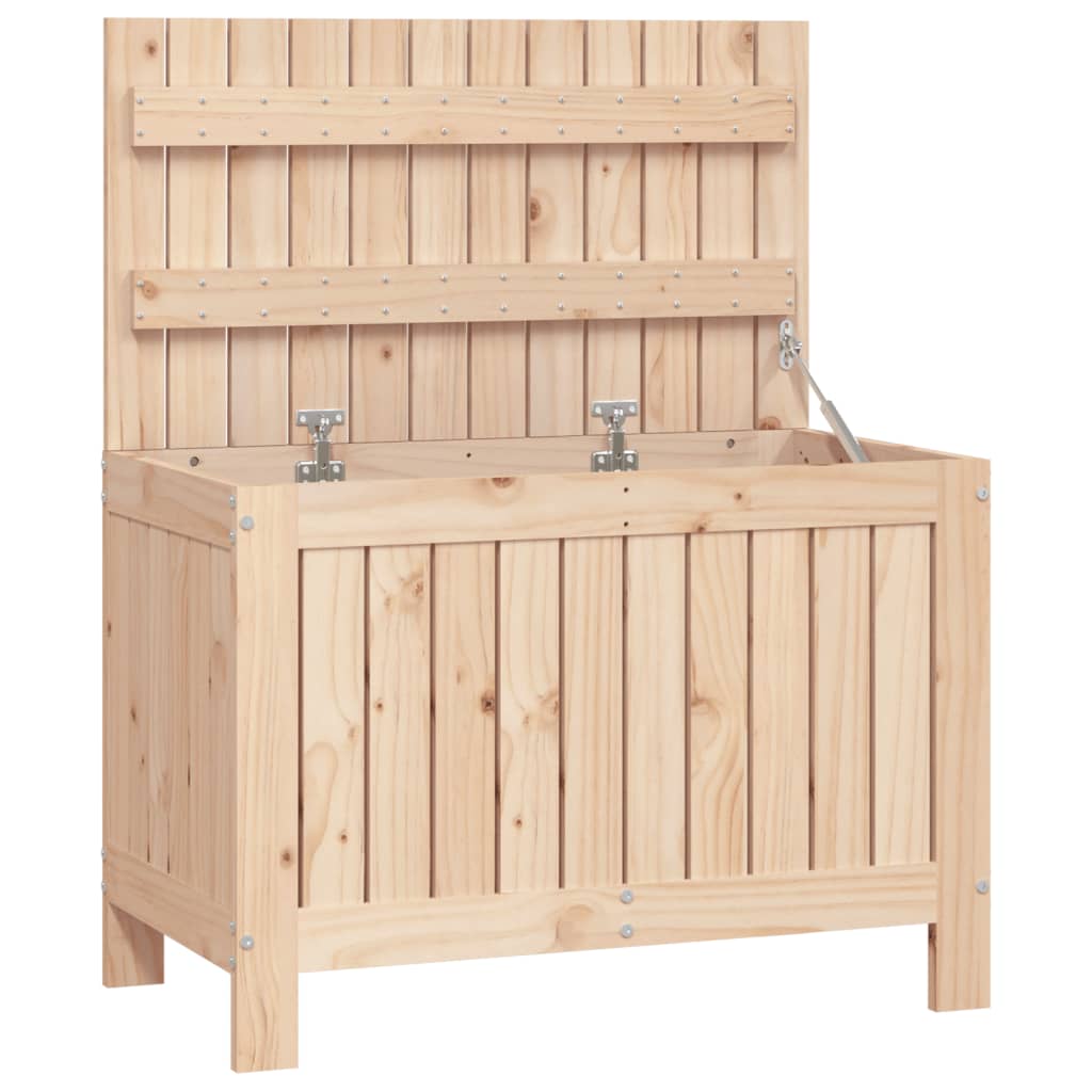 Garden Storage Box 76X42.5X54 Cm Solid Wood Pine