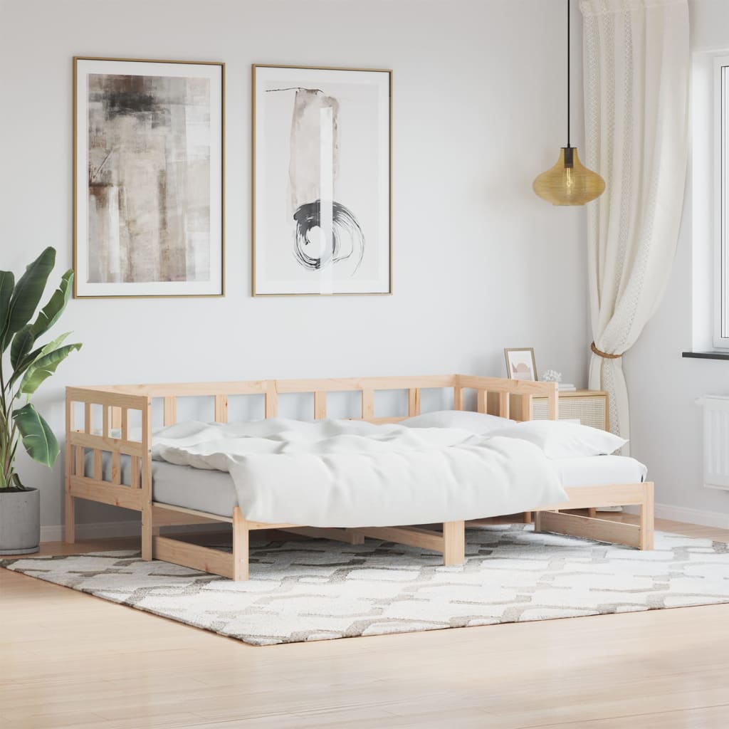 Daybed With Trundle Without Mattress Solid Wood