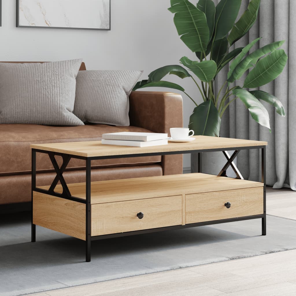 Coffee Table 100X51X45 Cm Engineered Wood