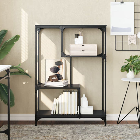 Bookshelf Engineered Wood And Steel