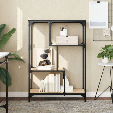 Bookshelf Engineered Wood And Steel