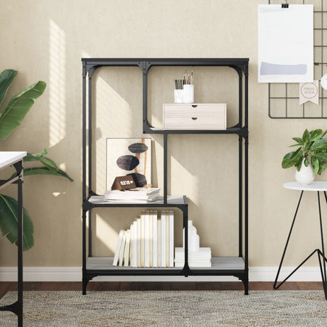 Bookshelf Engineered Wood And Steel