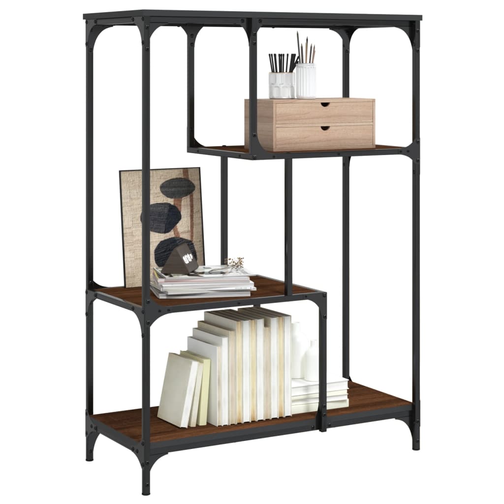 Bookshelf Engineered Wood And Steel