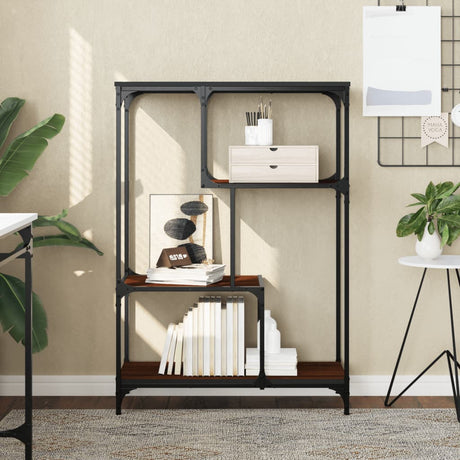 Bookshelf Engineered Wood And Steel