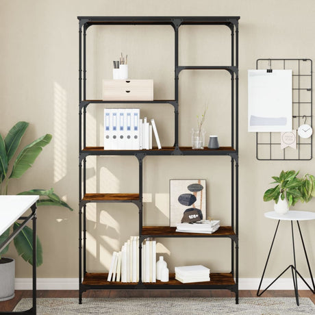 Bookshelf Engineered Wood And Steel