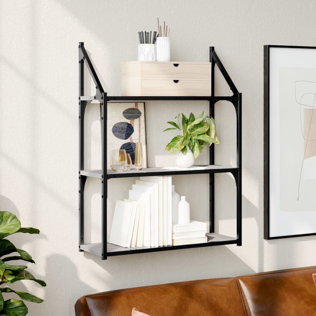 3-Tier Wall Shelf Engineered Wood