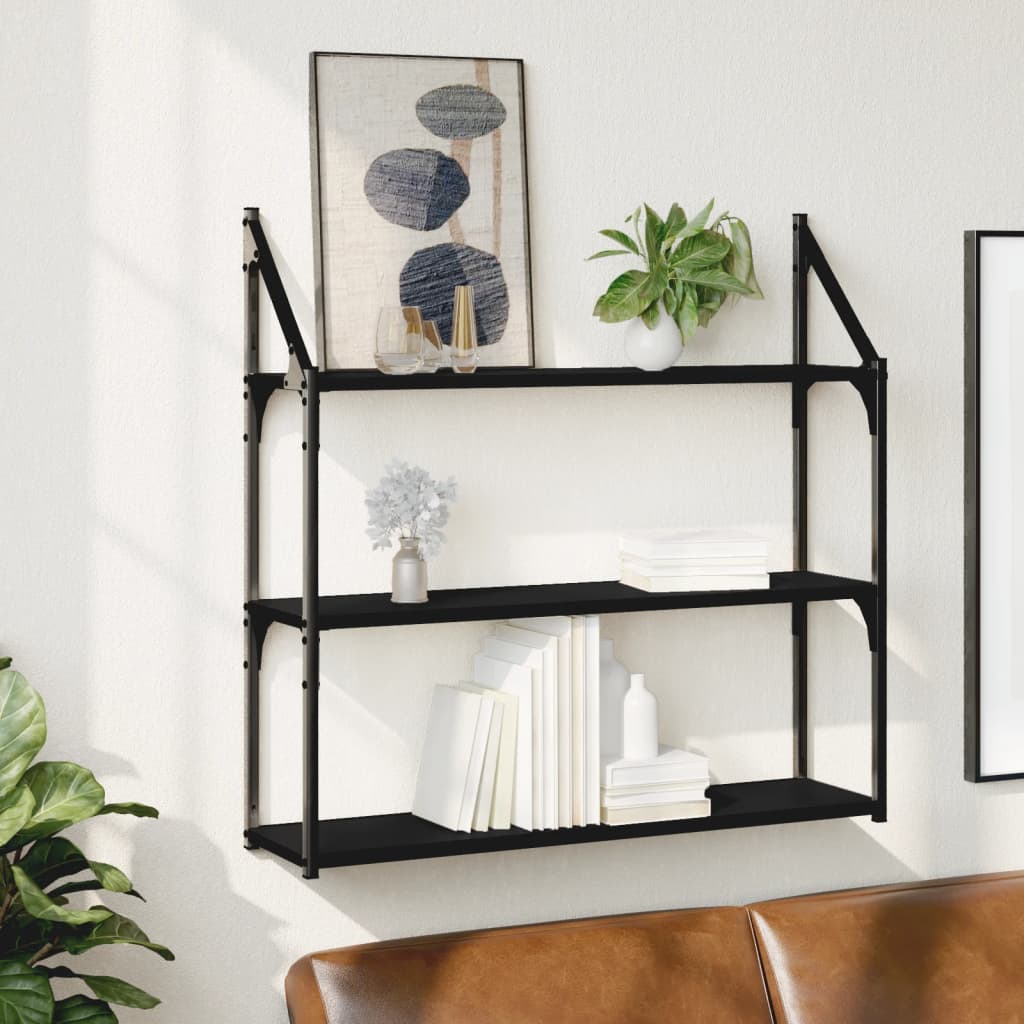 3-Tier Wall Shelf Engineered Wood