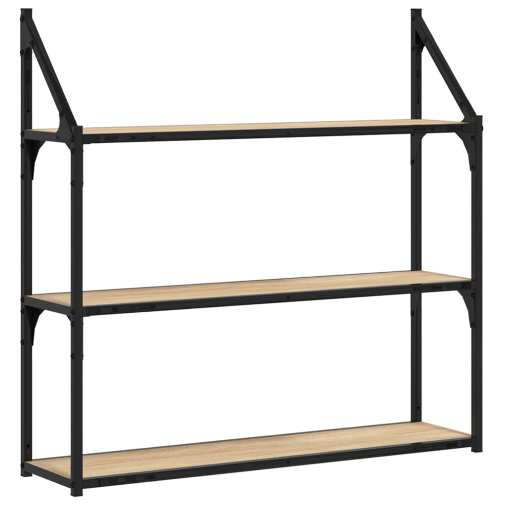 3-Tier Wall Shelf Engineered Wood