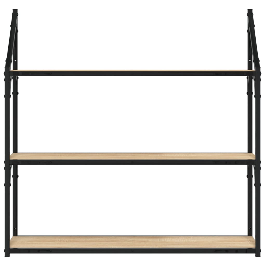 3-Tier Wall Shelf Engineered Wood