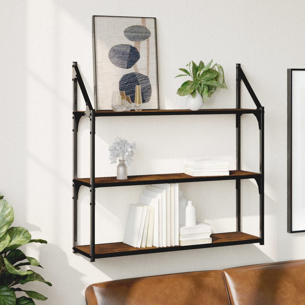 3-Tier Wall Shelf Engineered Wood
