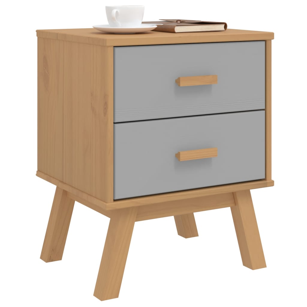 Bedside Cabinet Olden Solid Wood Pine