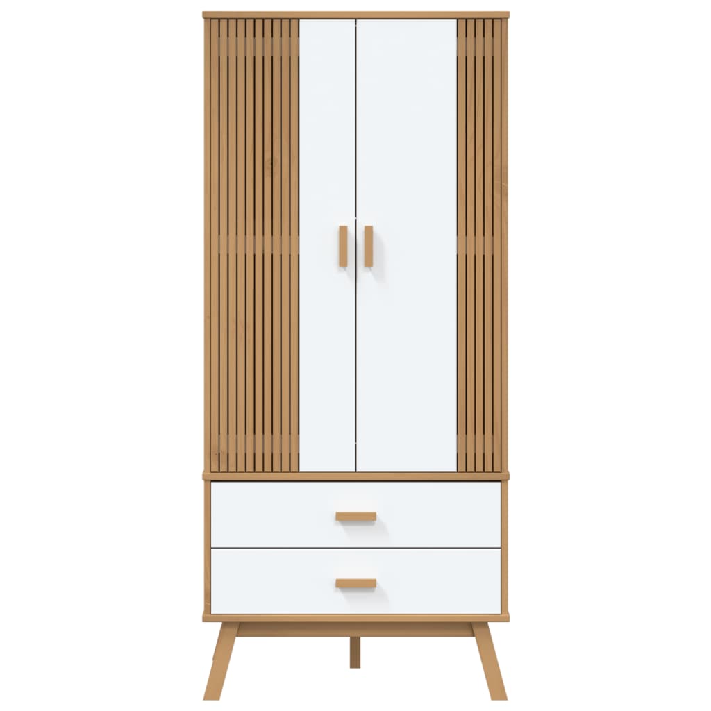 Wardrobe Olden 76.5X53X172 Cm Solid Wood Pine